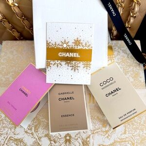 Chanel Classic samples eau de tendré, Mademoiselle and Gabrielle